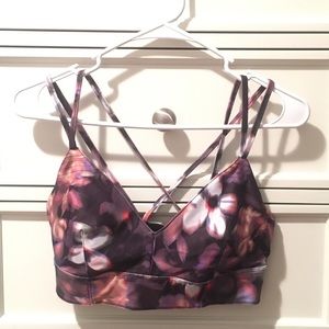 Floral sports bra